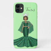 Zodiac Taurus Goddess mit Hörnern Case-Mate iPhone Hülle (Rückseite)