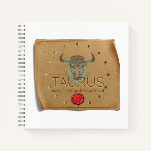 Zodiac - Taurus - Journal Notizblock (Vorderseite)