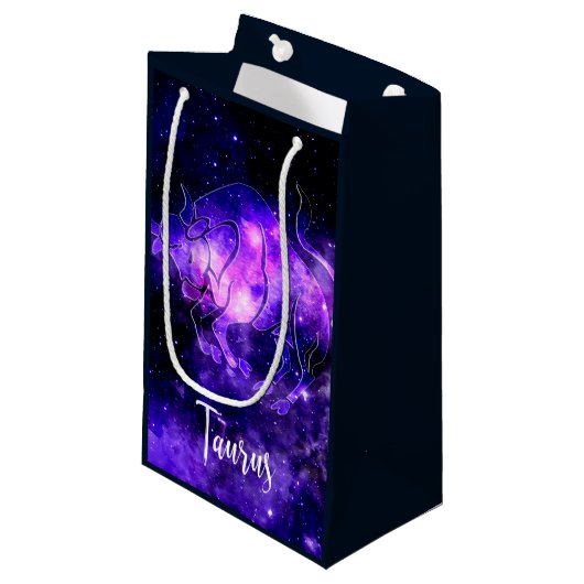 Zodiac : Taurus Kleine Geschenktüte (Vorderseite Schrägansicht)