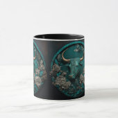 Zodiac Taurus Metal Art Tasse (Zentrum)