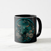 Zodiac Taurus Metal Art Tasse (VorderseiteRechts)
