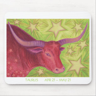 Zodiac Taurus mousepad