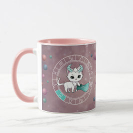 Zodiac Taurus Niedlich Cat Wheel Planet Astrologie Tasse