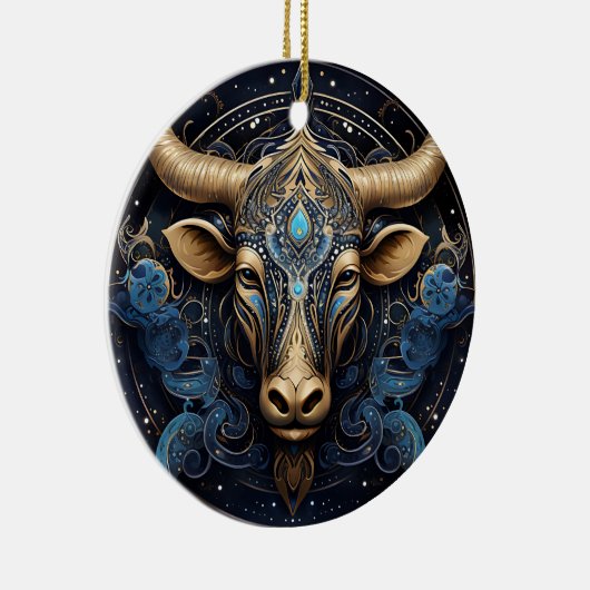 Zodiac Taurus Personalisiert Astrologie Ornament (Rechts)