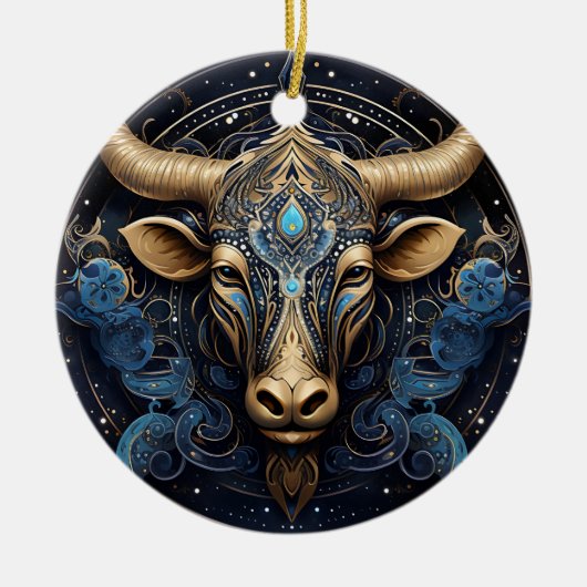 Zodiac Taurus Personalisiert Astrologie Ornament (Vorne)