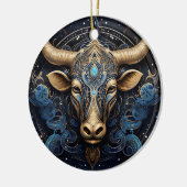 Zodiac Taurus Personalisiert Astrologie Ornament (Links)