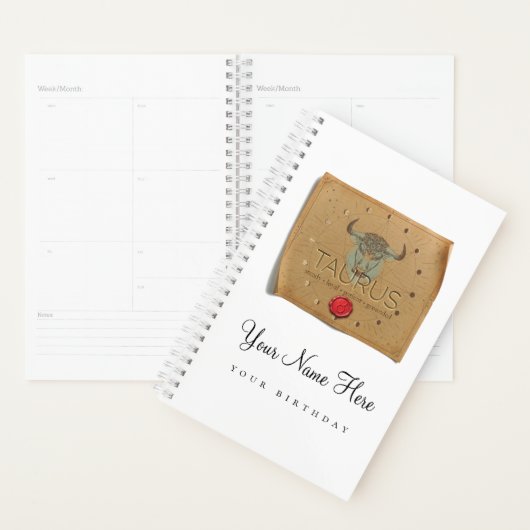 Zodiac - Taurus - Personalized Day Planner Planer (Anzeige)