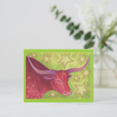 Zodiac Taurus Postcard Postkarte (Stehend Vorderseite)