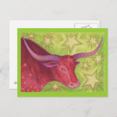 Zodiac Taurus Postcard Postkarte (Vorne/Hinten)
