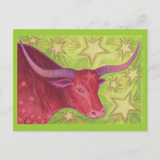Zodiac Taurus Postcard Postkarte (Vorderseite)