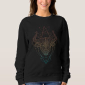 Zodiac Taurus Sacred Geometry Sweatshirt (Vorderseite)