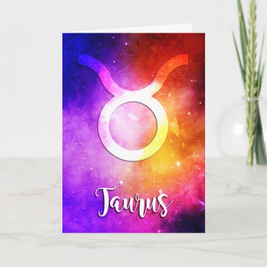 Zodiac : Taurus Space Candy Karte (Vorderseite)
