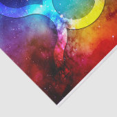 Zodiac: Taurus Space Rainbow Seidenpapier (Ausschnitt)