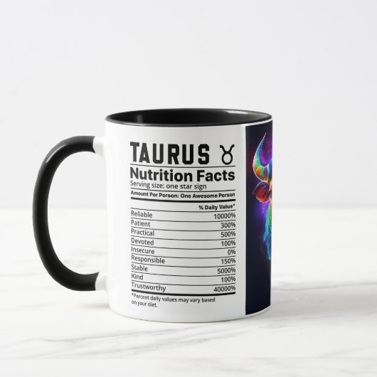 Zodiac Taurus Tasse (Links)