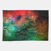 Zodiac : Taurus 'The Bull' Geschirrtuch (Horizontal)