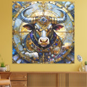 Zodiac - Taurus The Bull Leinwanddruck (Insitu (Wohnzimmer))