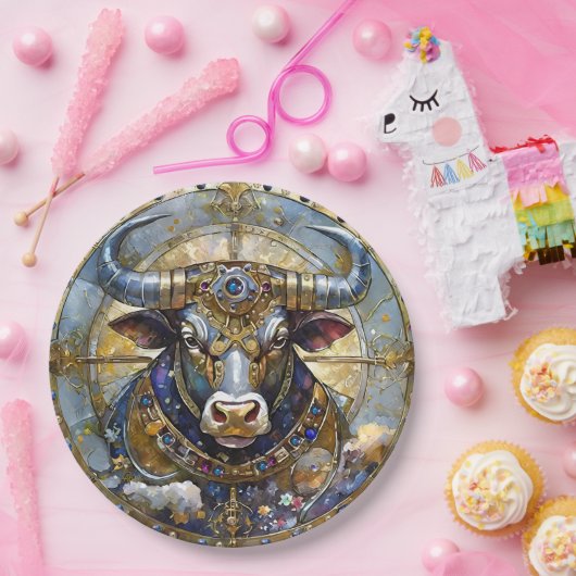 Zodiac - Taurus The Bull Pappteller (Party)