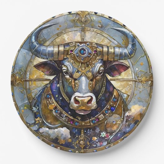 Zodiac - Taurus The Bull Pappteller (Vorderseite)