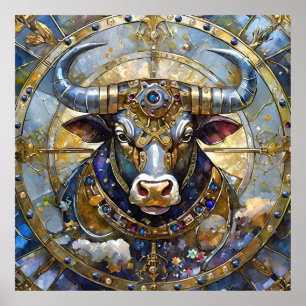 Zodiac - Taurus The Bull Poster