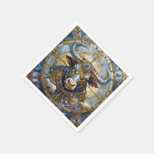 Zodiac - Taurus The Bull Serviette (Ecke)