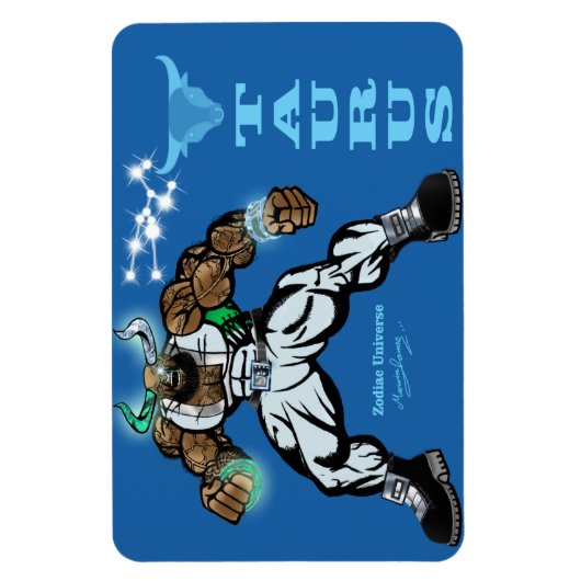 Zodiac Universe - 4 x 6 Taurus Magnet (Vertikal)