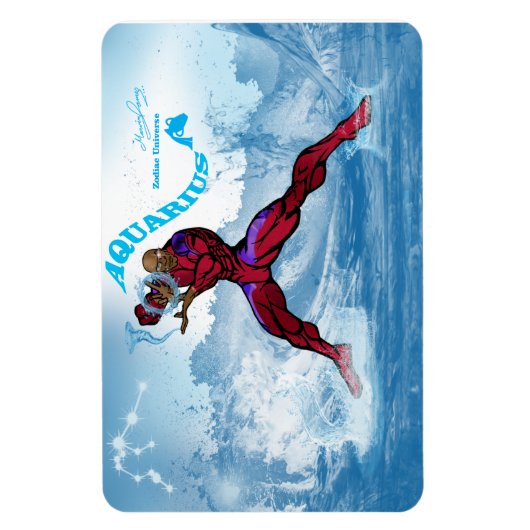 Zodiac Universe - Aquarius Magnet (Vertikal)