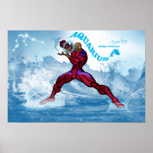 Zodiac Universe - Aquarius Poster