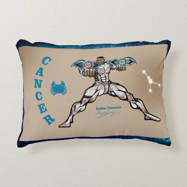 Zodiac Universe Cancer Accent Pillow Dekokissen (Vorderseite)