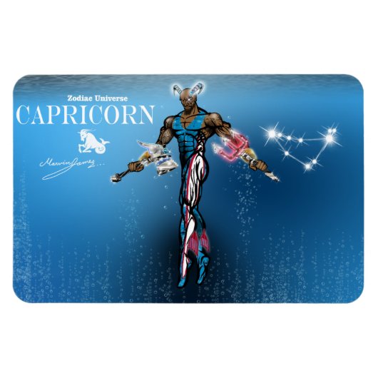 Zodiac Universe - Capricorn Magnet (Horizontal)