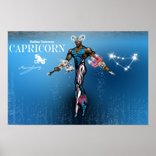 Zodiac Universe - Capricorn Poster (Vorne)