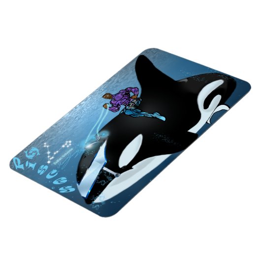 Zodiac Universe - Fisces Magnet (Linke Seite)