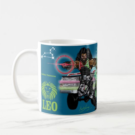 Zodiac Universe - Leo-Tasse Kaffeetasse (Links)