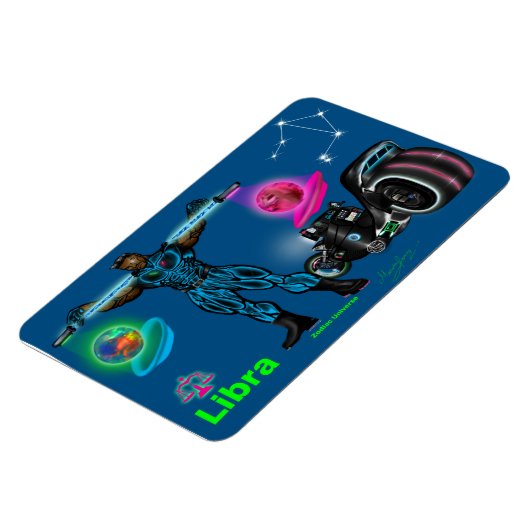 Zodiac Universe - Libra Magnet (Linke Seite)