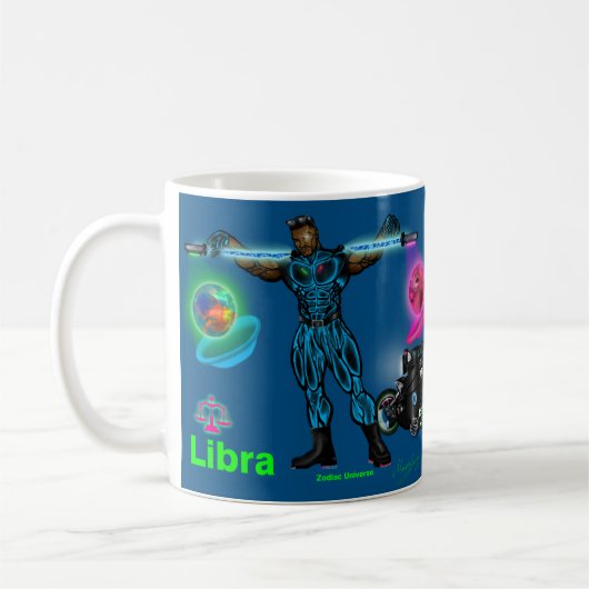 Zodiac Universe - Libra-Tasse Kaffeetasse (Links)