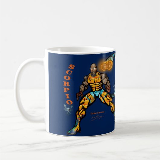 Zodiac Universe - Skorpio-Tasse Kaffeetasse (Links)