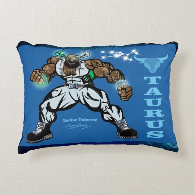 Zodiac Universe-Taurus Accent Pillow Dekokissen (Vorderseite)