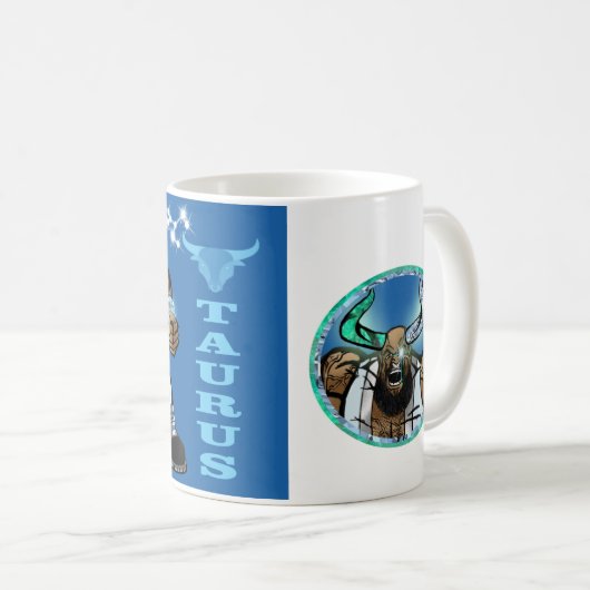 Zodiac Universe - Taurus-Tasse Kaffeetasse (VorderseiteRechts)