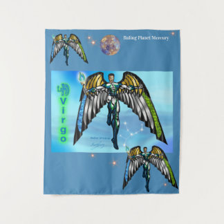 Zodiac-Universum -Jungfrau-Party-Banner-Tapete Wandteppich