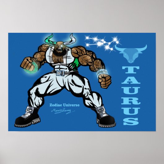 Zodiac-Universum - Stier Poster (Vorne)