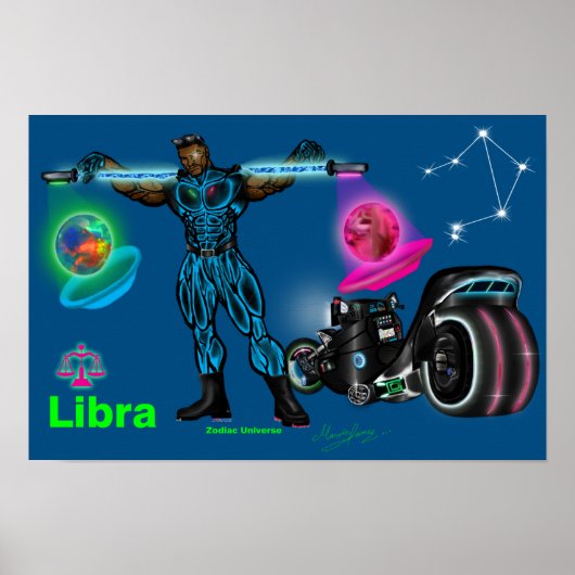 Zodiac-Universum - Waage Poster (Vorne)