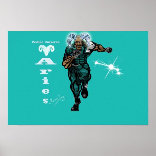 Zodiac-Universum - Widder Poster (Vorne)