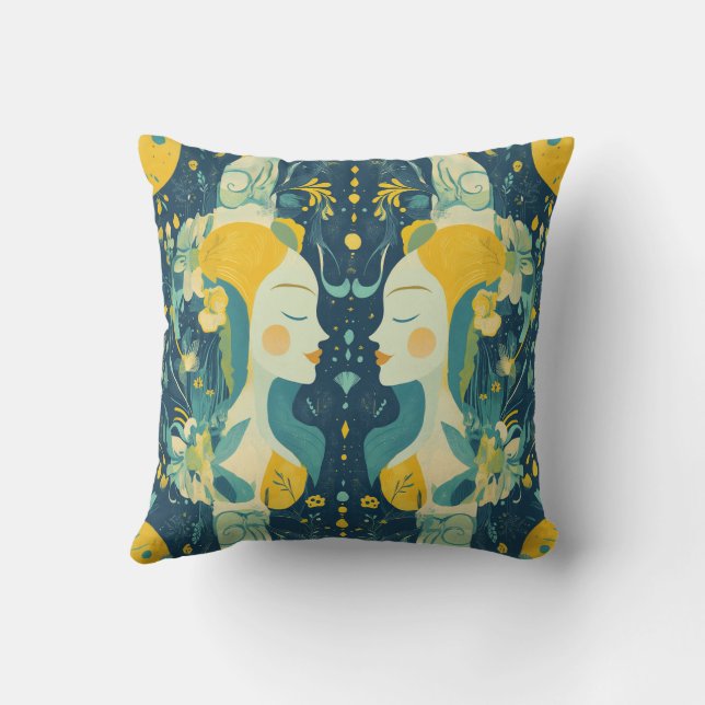 Zodiac Vibes Gemini - Pillow Kissen (Rückseite)