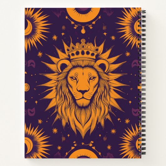 Zodiac Vibes Leo - Spiral-Notebook Notizblock (Rückseite)