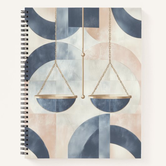 Zodiac Vibes Libra - Spiral-Notebook Notizblock (Vorderseite)