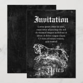Zodiac Vintag Aries Einladung (Vorne/Hinten)