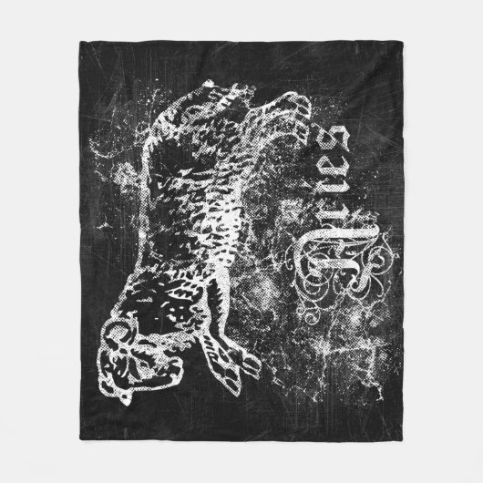 Zodiac Vintag Aries Fleecedecke (Vorderseite)