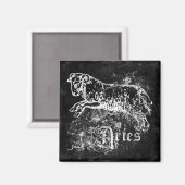 Zodiac Vintag Aries Magnet (Vorderseite/Rückseite)