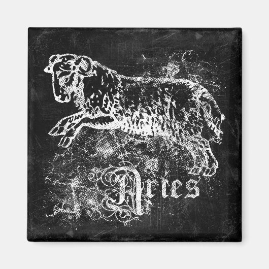 Zodiac Vintag Aries Magnet (Vorne)