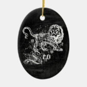 Zodiac Vintag Leo Keramik Ornament (Vorne)
