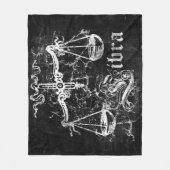 Zodiac Vintag Libra Fleecedecke (Vorderseite)